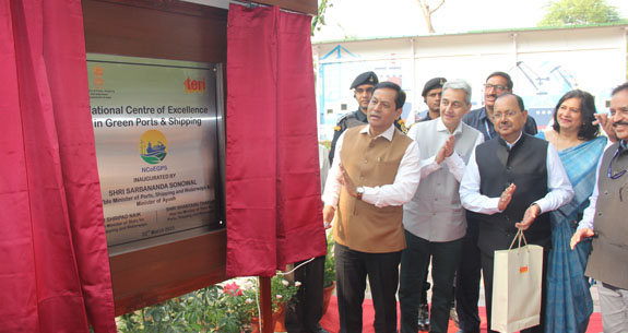 NCoEGPS Inauguration by Union Minister  Mr Sarbananda Sonowal at TERI campus, Gwal Pahari